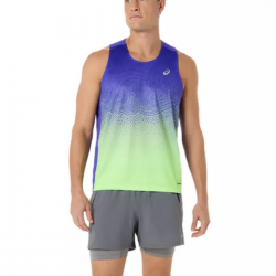 ASICS ROAD FADE SINGLET/ILLUMINATE GREEN - 2011D522-401