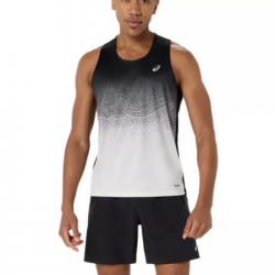 ASICS ROAD FADE SINGLET PERFORMANCE BLACK/CREAM - 2011D522-001