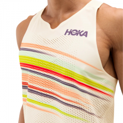 HOKA RACE DAY SINGLET ALABASTER FLARE - 1173510P-AFLR